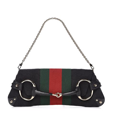 gucci clutch horseshoe|Gucci chain clutch.